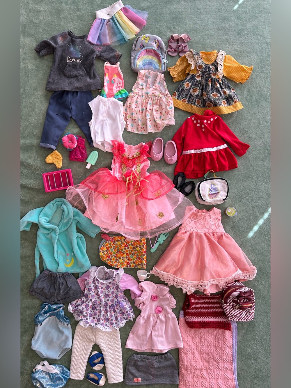 18" & 14” Doll clothes dresses accessories fits American Girl OG Battat Etc